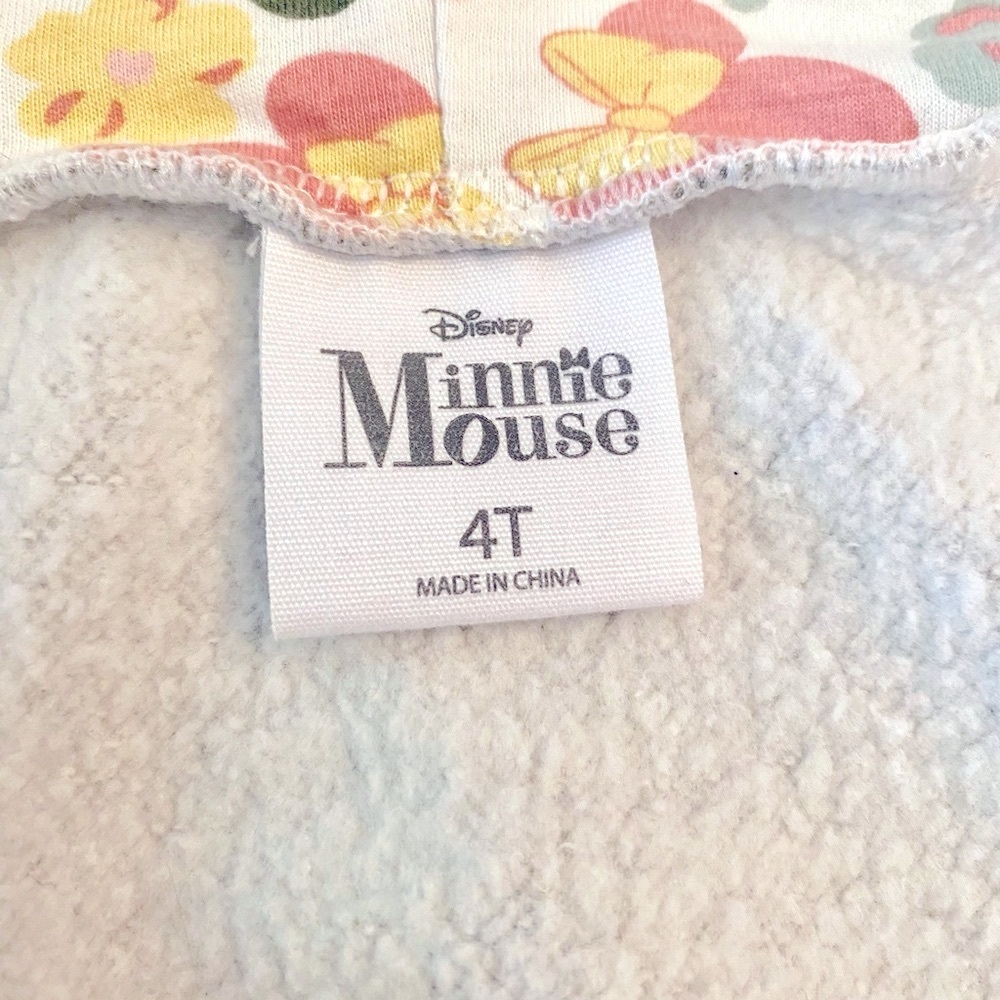 NWOT Disney 3 Piece Set, Minnie Mouse Hooded Jacket, Top and Leggings Size 4T - Picture 6 of 6